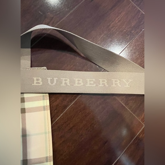 Authentic Burberry Pink Nova Check Coated Canvas Crossbody Bag Purse - Vintage - Picture 3 of 12